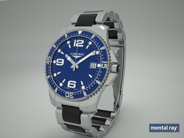 maya longines hydroconquest conquest - Longines Hydroconquest... by VisuArt3D